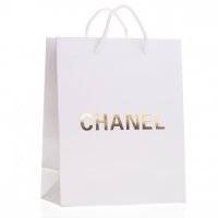 Пакет Chanel белый 25х20х10 оптом в Махачкала 