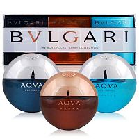 Парфюмерный набор Bvlgari The Aqva Pocket Spray Collection 3х15 ml оптом в Махачкала 